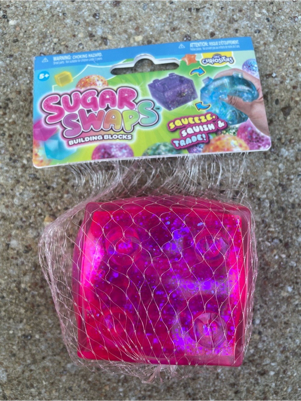 Sugar Swaps Pink Glitter Building Block Toy NEW!